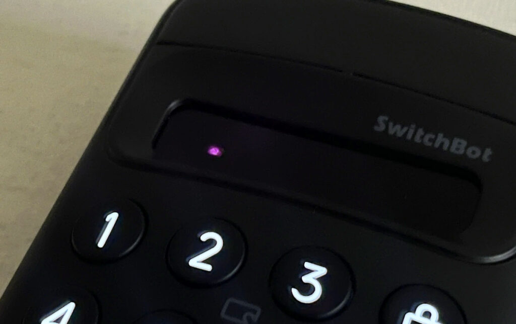 SwitchBot顔認証パッド：顔認証解錠