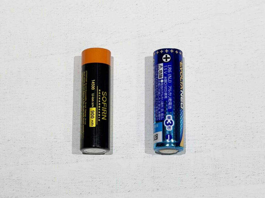 SOFIRN「ST10」単3乾電池も使える