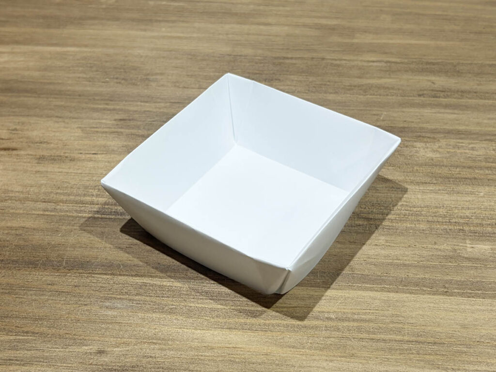 アーテックの「非常用食器折り紙」アレンジ例:小鉢