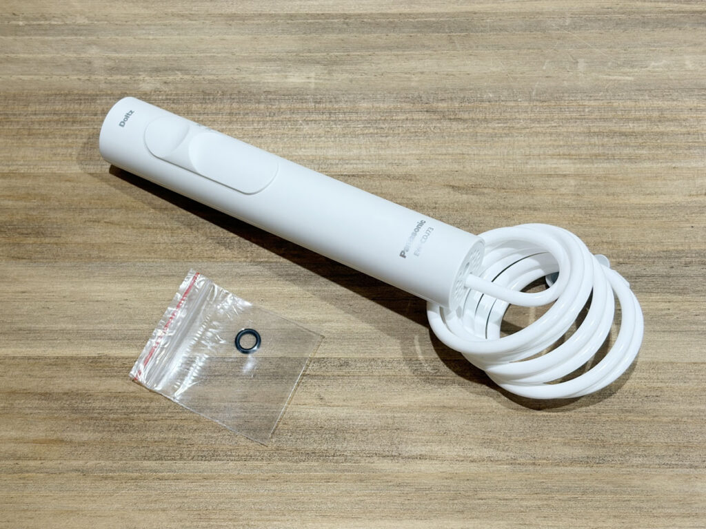交換用のハンドル組立品EWCDJ73W4317と付属の6mmパッキン